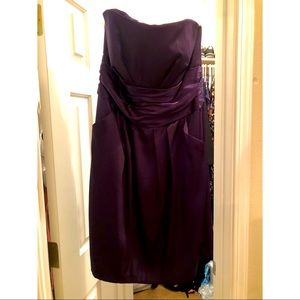 Aubergine Strapless Party Dress size 10